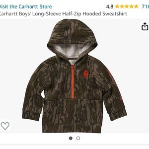 Carhartt half zip 2t toddler hoodie